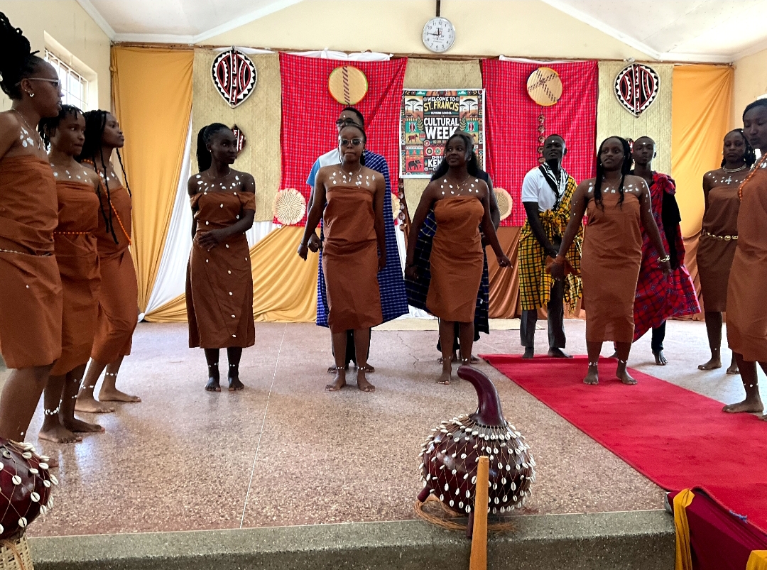 Cultural Week celebration with students in traditional attire at St. Francis Medical Training College